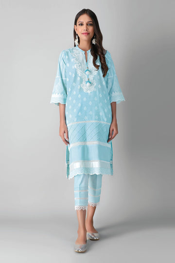 Khaadi I21291 Blue Summer Lawn 2021